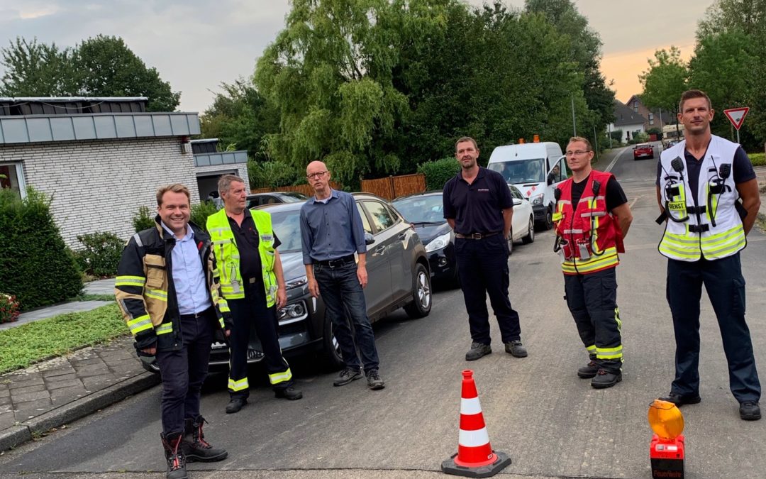 Rommerskirchener Feuerwehr unterstützt Jüchen bei Gewittereinsatz