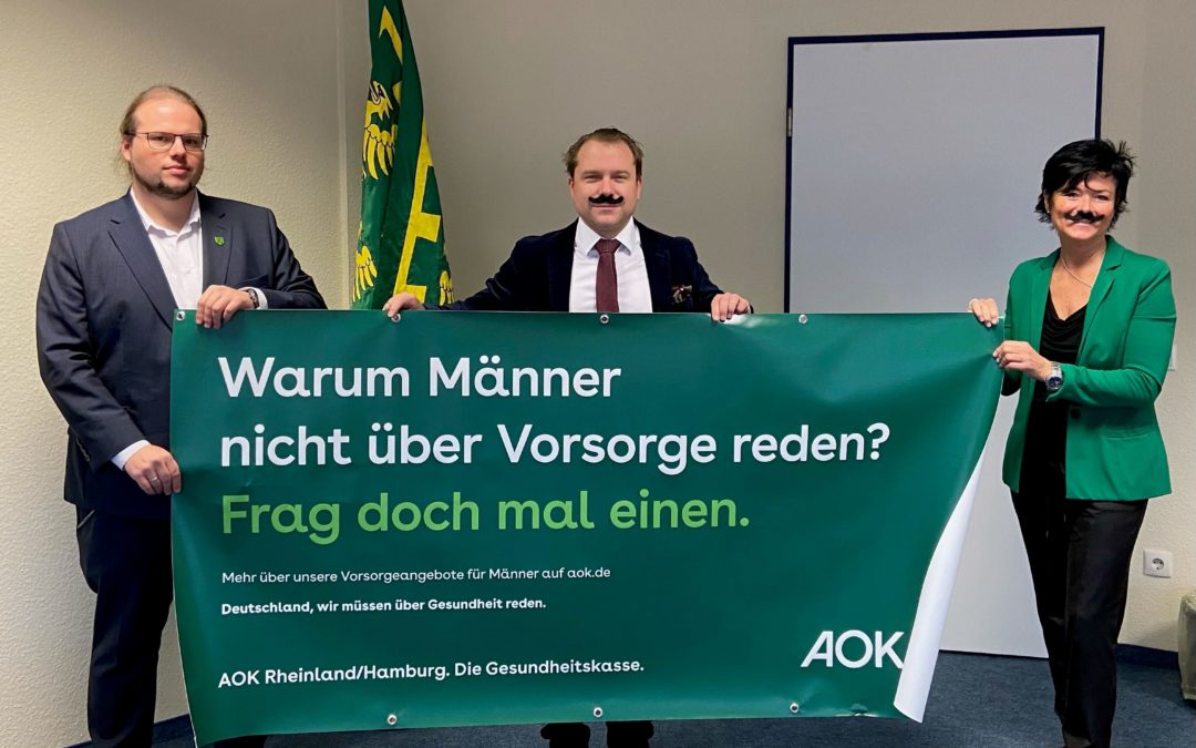 AOK und Gemeinde rufen Männer zur Vorsorge auf