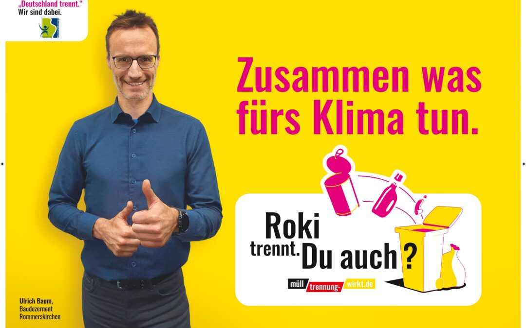 XXL-Verpackung in Rommerskirchen? Spektakuläre Aktion klärt über richtige Mülltrennung auf Mit der bundesweiten Aktion „Deutschland trennt. Du auch?“ will auch die Gemeinde Rommerskirchen mehr Menschen zu richtiger Mülltrennung motivieren