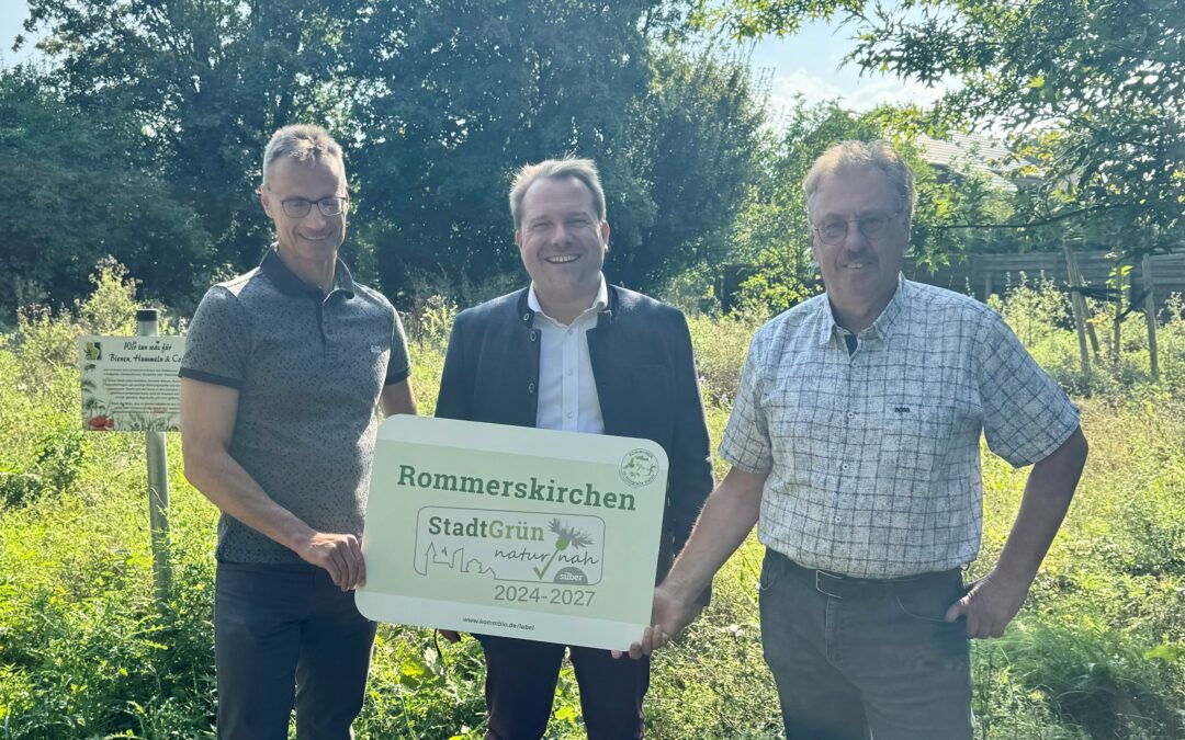 Gemeinde Rommerskirchen mit Label „StadtGrün naturnah“ ausgezeichnet